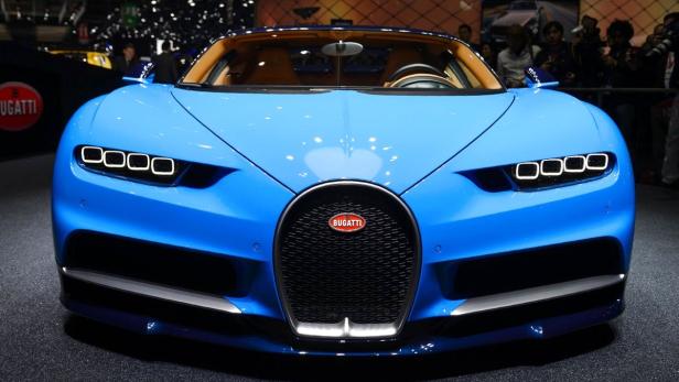 Bugatti : Einer der Eyecatcher in Genf ist der neue Supersportwagen mit 1500 PS.