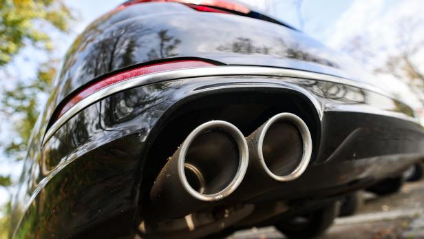 Exhaust pipes of a car