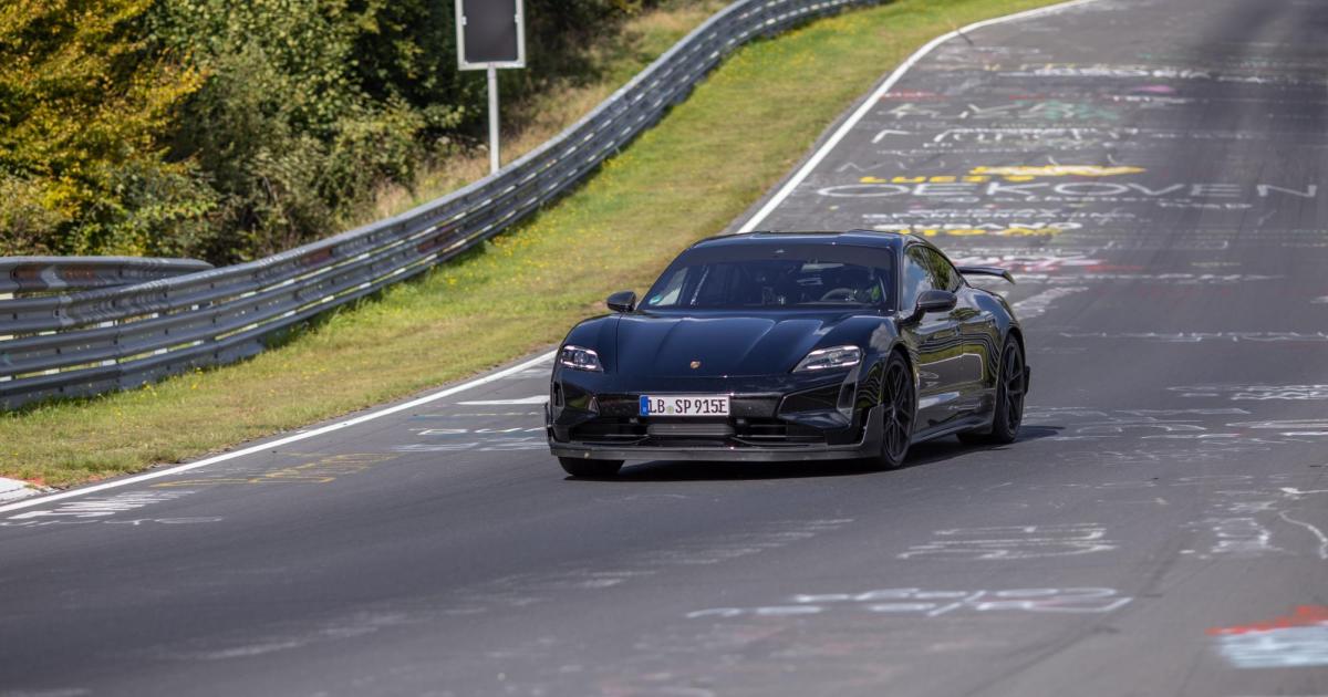 Porsche Taycan breaks its own record on the Nordschleife circuit by 26 seconds
